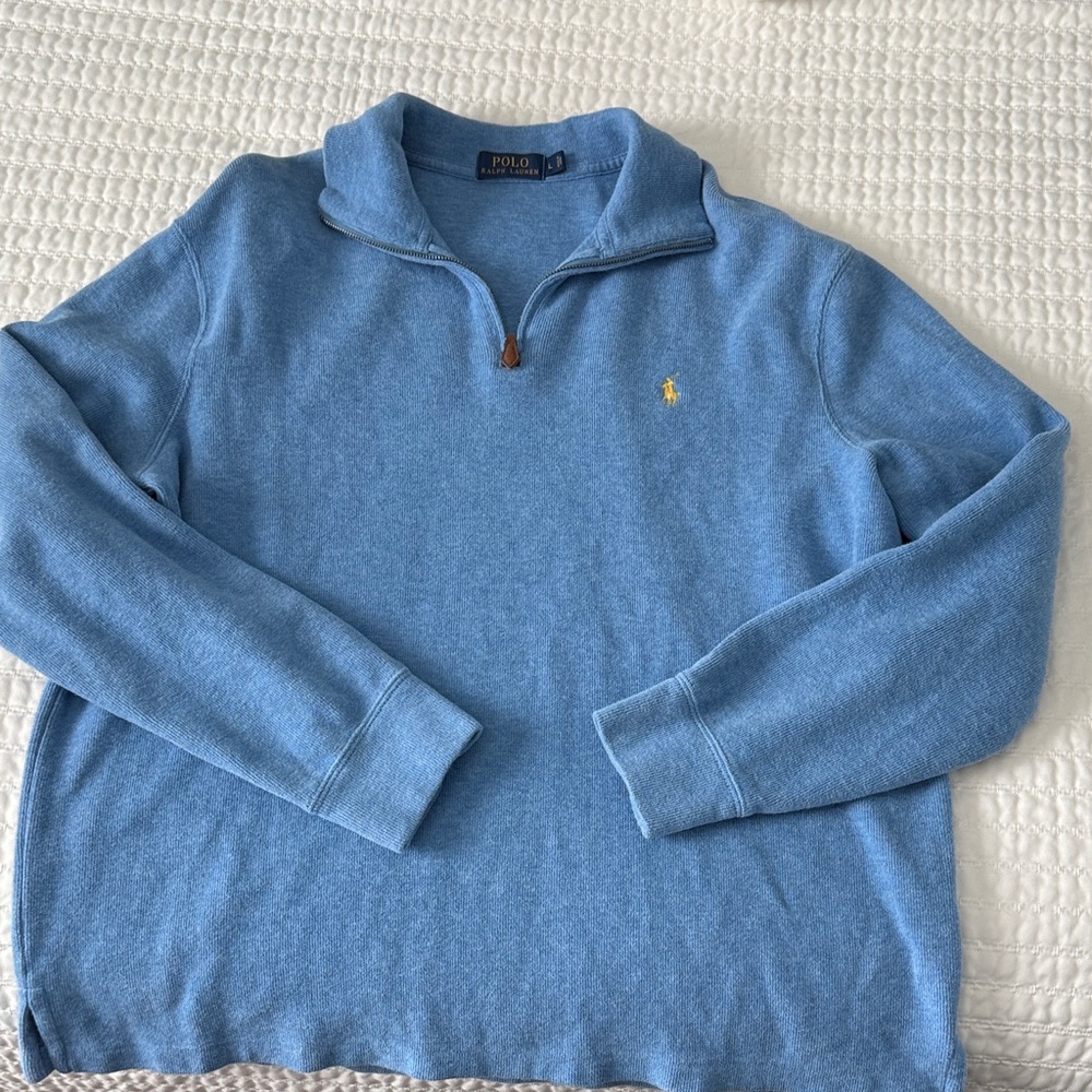 Polo by Ralph Lauren Blue V-Neck Sweater